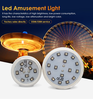 Vente flash : Lumières LED en spirale multicolores IP65 en plastique pour parc d'attractions, grande roue, manège