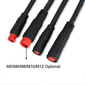 Kabel Tahan Air M5/M6/M8/M10/M12 Male Female Single-Ended Berlapis Timah Tembaga Murni UL2464 24AWG untuk Lampu LED Luar Ruangan - Product Image 2