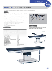 <span class=keywords><strong>Table</strong></span> d'opération YSOT-DL1 YSENMED Prix <span class=keywords><strong>Lit</strong></span> <span class=keywords><strong>de</strong></span> théâtre médical d'hôpital <span class=keywords><strong>Table</strong></span> d'opération chirurgicale <span class=keywords><strong>Table</strong></span> chirurgicale générale électrique - Product Image 6