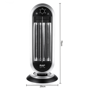 Stufa Elettrica Radiante RAF R.1610 900W, Corpo Nero e Argento con Protezione Multipla, Spina VDE e Cavo da 1,6M per Riscaldamento Domestico - Product Image 5
