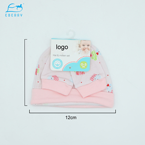 Sombreros de <span class=keywords><strong>Hospital</strong></span> para bebé, gorros suaves de doble capa para <span class=keywords><strong>recién</strong></span> <span class=keywords><strong>nacido</strong></span>, niña y niño, conjunto de guantes - Product Image 6