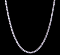 Chaîne cubaine et collier glacé en or 9K-24K pavé de diamants de laboratoire |   Certifié IGI (Personnalisation 3D en 24h, Dépôt de 30%)