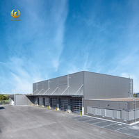 Almacén de Estructura de Acero Prefabricado con Claraboya Opcional y Preparado para Paneles Solares, Taller Metálico, Edificio de Logística y Distribución