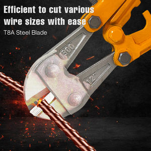 Coupe-boulons en acier MN CRV de 12 pouces, poignée en plastique, coupe-boulons lourd, coupe-chaîne, coupe-fil, outil de coupe - Product Image 5