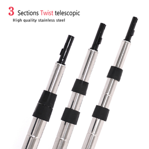 Tige télescopique à accouplement rapide en acier inoxydable de longueur personnalisée UPSILON, avec poignée en PVC écologique, pour le nettoyage ménager - Product Image 3