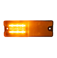 24V IP67 Rectangle Ambre Indicateur Side Marker Lights LED Truck Trailer Light avec Réflecteur LED Truck Side Lights