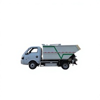 Camion à ordures électrique YIWEI de 4,5 tonnes à émissions zéro, auto-chargeur et auto-déchargeur, système hydraulique de chargement arrière, véhicule de collecte des déchets