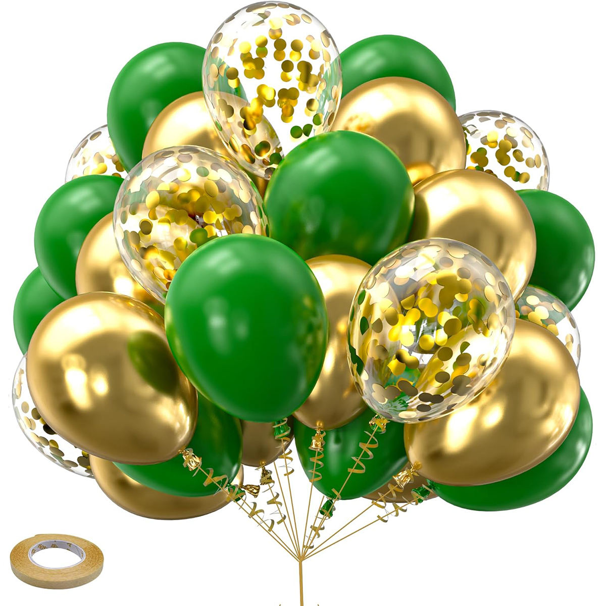 Wholesale 12inch 50 Piece Metal Sparkling Balloon Set, Birthday Party Ceremony Decoration, Colorful Balloon Set