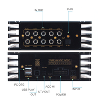 Dijital sinyal işlemcisi ile 6 kanallı araç amplifikatörü DSP İşlemci Powered amplifikatör AB sınıfı araba amplifikatörü