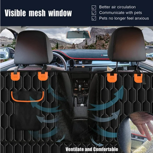 Qeepei Housse de siège de voiture étanche et résistante aux taches pour hamac pour animaux de compagnie pour chiens - Product Image 4