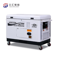Générateur diesel électrique silencieux portable refroidi par eau sur remorque 5kW 30kW 50kW 50kVA 50Hz pour usage domestique