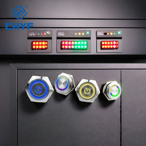 12/16/19 мм светодиодный металлический кнопочный выключатель мини-подсвеченный кольцевой выключатель питания ПК со светодиодной лампой 12 В 24 В мгновенный - Product Image 2