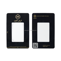 Carte de présentation inviolable en plastique transparent de 31,1g pour lingots d'argent et bijoux, avec impression et emballage blister