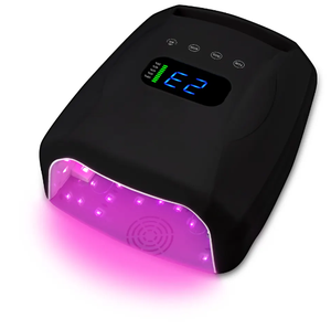 Lampe à ongles UV LED sans fil 96W, design métallique, rechargeable, sécheuse de vernis gel haute puissance pour salon - Product Image 1