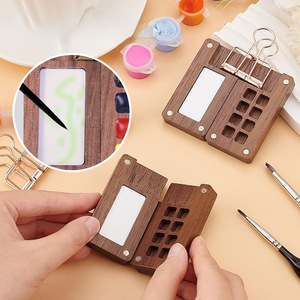 Bomeijia Bộ sơn Gỗ Óc Chó 8 màu 15 màu, Bộ Sơn du lịch bỏ túi, bảng màu - Product Image 2