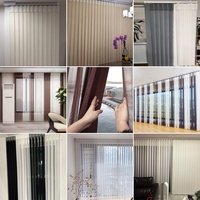 Stores verticaux électriques encastrés jour/nuit, rideau transparent 12 mm avec tissu filtrant la lumière