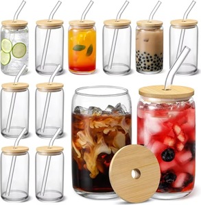 Verres en verre modernes, minimalistes et écologiques, avec poignée universelle, tasse portable moulée par injection, couverture colorée Love Journey Name - Product Image 4