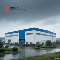 Estructura de Acero Prefabricada para Almacenes, Construcción de Naves Industriales, Antisísmica, de Instalación Rápida, Taller Logístico