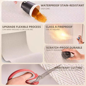 Panel de Piedra Flexible para Exteriores, Revestimiento de Pared Exterior con Aspecto de Piedra, Panel de Piedra Artificial MCM, Travertino Dorado Flexible - Product Image 2