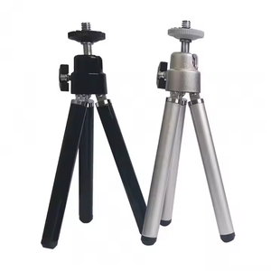 Mini trépied de bureau rétractable en <span class=keywords><strong>tube</strong></span> d'aluminium pour caméra d'<span class=keywords><strong>action</strong></span> GoPro/Insta360/DJI Osmo, appareil photo reflex numérique, lumière <span class=keywords><strong>LED</strong></span>, moniteur, projecteur - Product Image 1