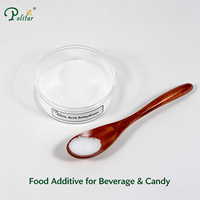 Acide citrique anhydre E330 de qualité alimentaire, granules cristallines blanches, régulateur d'acidité pour les boissons