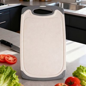 Three-piece cutting board <b>set</b> available now! Baby food combination, non-slip vegetable and fruit cutting board, double-sided - Product Image 2