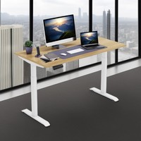 Bureau de travail motorisé moderne, bureau réglable en hauteur, bureau électrique ergonomique, table d'ordinateur