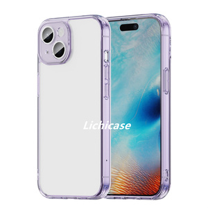 Lichicase Ốp bảo vệ ống kính bảng nối đa năng hoàn toàn trong suốt chống rơi <span class=keywords><strong>5D</strong></span> cho <span class=keywords><strong>Iphone</strong></span> 15 15 Plus 15 Pro 15 Pro Max Vỏ chống sốc - Product Image 3