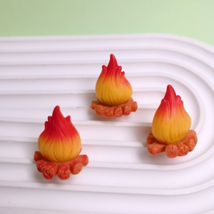 Modelo de Fuego de Campamento, Llama Artificial de Resina, Micro Miniaturas, Adorno de Tronco para Paisajismo, Miniatura para Manualidades - Product Image 5