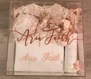 Bán Buôn Tùy Chỉnh Rõ Ràng Vuông Perspex Bé Keepsake Hộp Nhớ Acrylic Làm Lễ Rửa Tội Hộp - Product Image 1