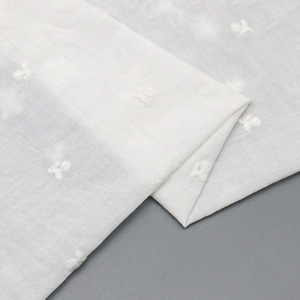 Модный дизайнер вышитая ткань 100% хлопок Свадебная кружевная ткань белый для платья - Product Image 6