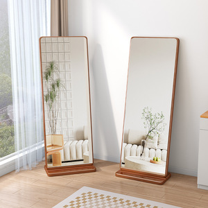 Solid Wood Full Length Mirror 50x30x170Cm Floor <b>Standing</b> Simple Modern Bedroom Dressing Mirror - Product Image 3