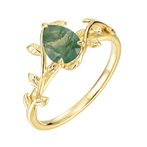 Anillo de Plata de Ley 925 de Alta Calidad para Mujer, Anillo Noble Chapado en Oro con Piedra de Lujo, Joyería Moyu - Product Image 3