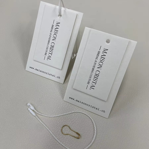 Tùy Chỉnh Chất Lượng Cao Xu Hướng Bronzing Quá Trình In Thẻ Với Chuỗi Đầy Màu Sắc Kết Cấu Giấy Treo Thẻ Quần Áo <span class=keywords><strong>Hangtag</strong></span> - Product Image 2