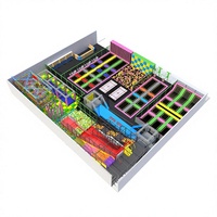 Parc de trampolines, aire de jeux intérieure, parc d'attractions personnalisé, trampolines pour enfants, équipement de trampoline intérieur Ninja