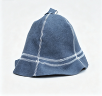 Chapeau de sauna 100% laine naturelle, fait main en feutre, chapeau de banya, protège la tête de la chaleur, accessoire pour salle de sauna