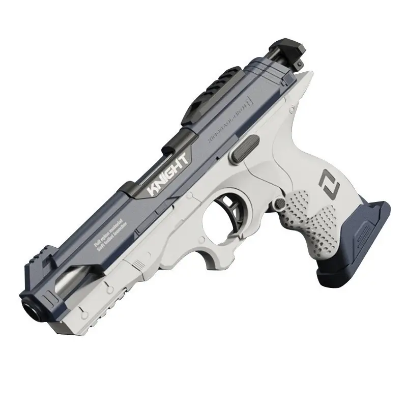 Penjualan terlaris semua nilon Soft Shell senjata tentara tarik dimuat simulasi menembak Pistol Model nyata mainan senjata untuk anak-anak