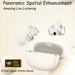 Écouteurs sans fil à clip d'oreille Bluetooth à conduction osseuse, haute qualité sonore, sportifs, avec suppression du bruit, sans fil, TWS - Product Image 2