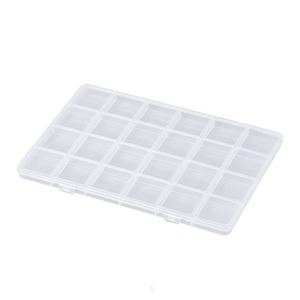 Clear Plastic Storage Box 24 Compartment PP Material With Lid For Jewelry Organizers DIY Craft Supplies - Product Image 4