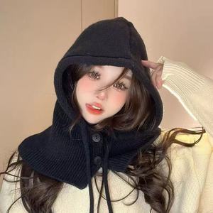 Cagoules d'hiver en tricot avec logo personnalisé Masques de ski en câble 1 trou Personnage de camouflage brodé en 3D dessiné à la main pour les affaires Vêtements de plage - Product Image 3