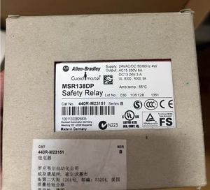 Relais de sécurité monofonctionnel AB à sortie retardée 440R-M23151 Garantie de 12 mois Fabriqué aux États-Unis Installation fixe 100% neuf d'origine - Product Image 1