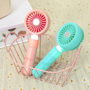 Portable Handheld Fan With Led Light Rechargeable Usb Powered Small Desk Fan For Outdoor Indoor Use - Product Image 5
