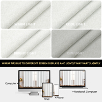 Cortinas Modernas de Tela Blanca con Bloqueo Total de Luz para Ventanas de Hogar, Sala de Estar, Hotel, Cafetería, Hospital