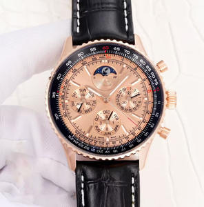 <span class=keywords><strong>Reloj</strong></span> Mecánico de Alta Calidad, Estilo Aviador, con Esfera de Fase Lunar, Resistente al Agua, de Acero Inoxidable de Lujo - Product Image 2