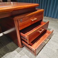 Escritorio Ejecutivo Moderno de Madera en Forma de I, Personalizado y de Lujo, Ecológico, Fácil de Montar, Ergonómico, Duradero, con 5 Años de Garantía, para Casa o Villa
