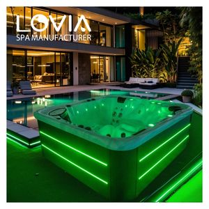 Baignoire spa moderne masseur baignoire autoportante baignoire hydro massage maison 5 personnes massage par air extérieur acrylique bains <span class=keywords><strong>à</strong></span> <span class=keywords><strong>remous</strong></span> nordiques - Product Image 1