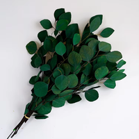 Bouquet de Noël en eucalyptus naturel préservé, feuilles d'argent et de pomme, pour la décoration intérieure