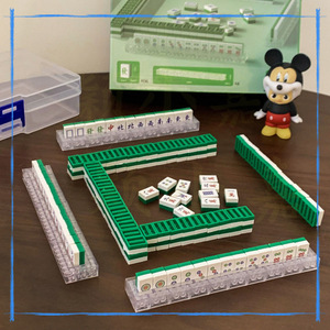 Tuiles de Mahjong Micro-Brick pour adultes, jouet d'assemblage anti-stress, divertissement de bureau, <span class=keywords><strong>jeu</strong></span> créatif pour dortoir - Product Image 2
