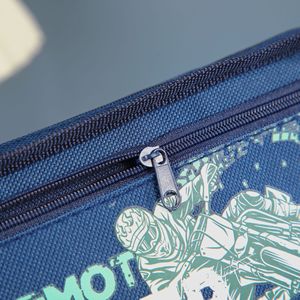 Estuche Escolar de Gran Capacidad con Doble Capa de Tela y Cierre, Estilo Supermot, para Niños, para Material Escolar y Útiles Escolares - Product Image 3