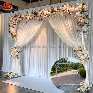 Support de suspension en alliage d'aluminium semi-circulaire lisse de 3 m pour rideaux, tuyaux et draperies, accessoires de décoration murale pour fleurs et ballons - Product Image 3